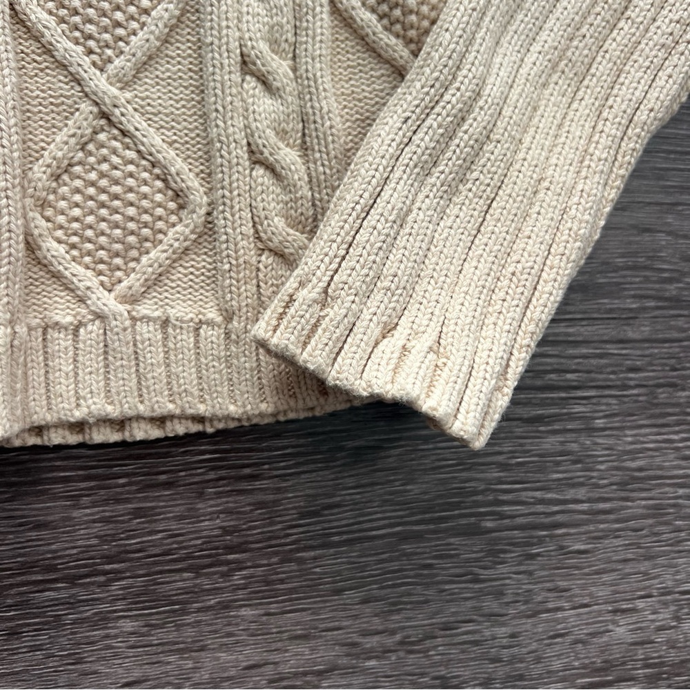 Northern Reflections 100% Cotton Cable Knit Sweater - Picture 3 of 5